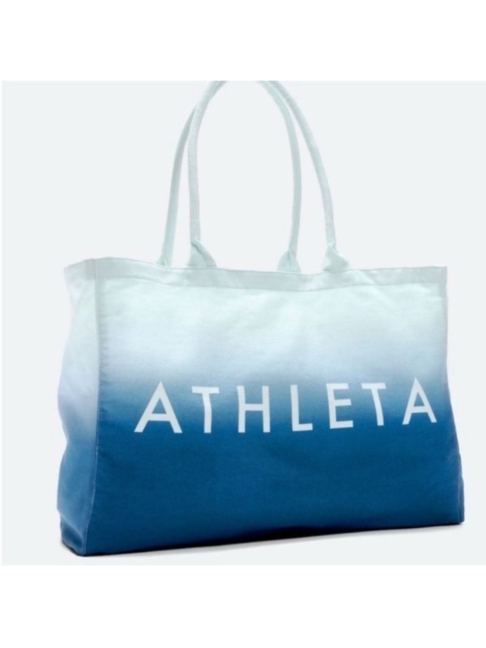 Athleta Blue White Ombre Tote
